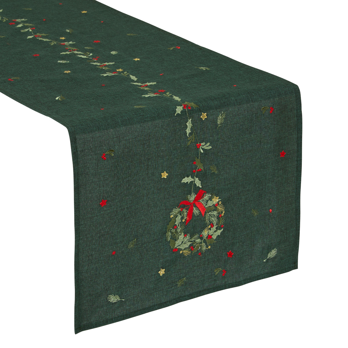 Fééric Lights and Christmas Elma Christmas Runner - Table Runner - 40x172cm - Green