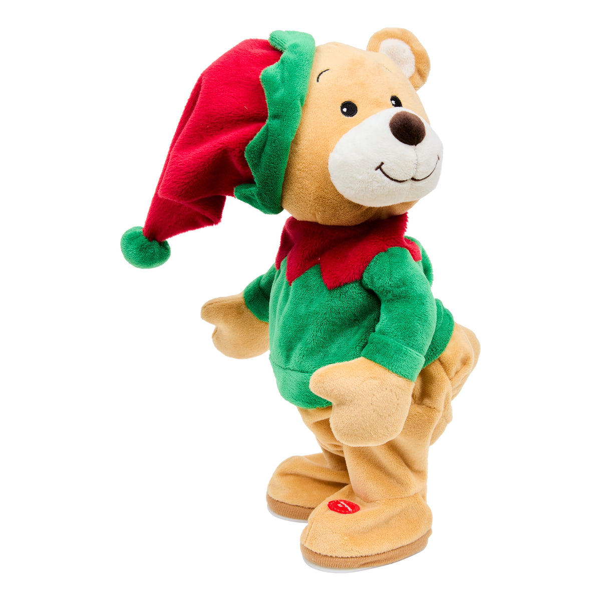 Fééric Lights and Christmas Muzikale en Bewegende Teddybeer - Werkt op batterijen - Multi