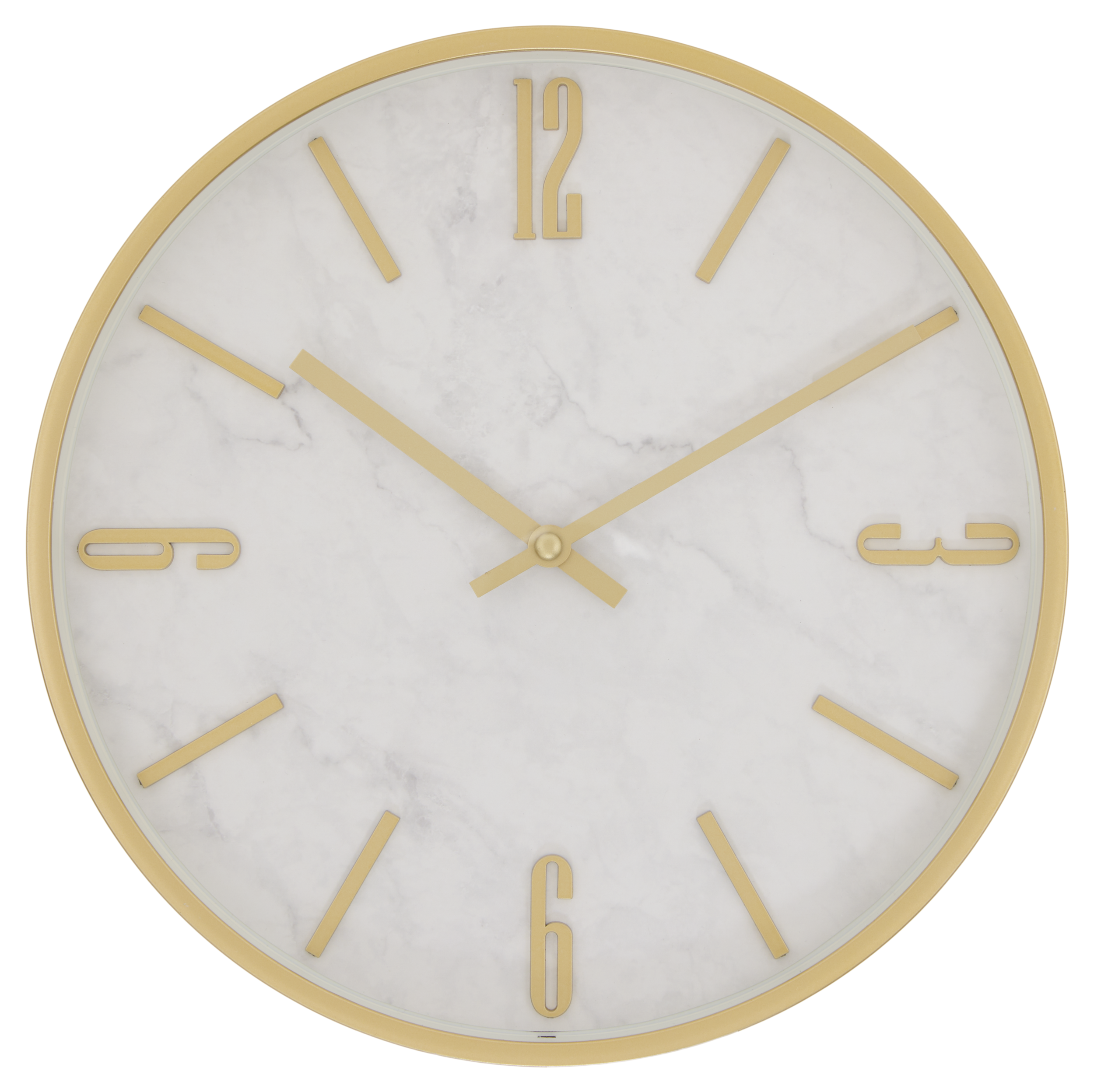 Atmosphera Ivana Wall Clock - Wood - Plastic - Dia 38 cm