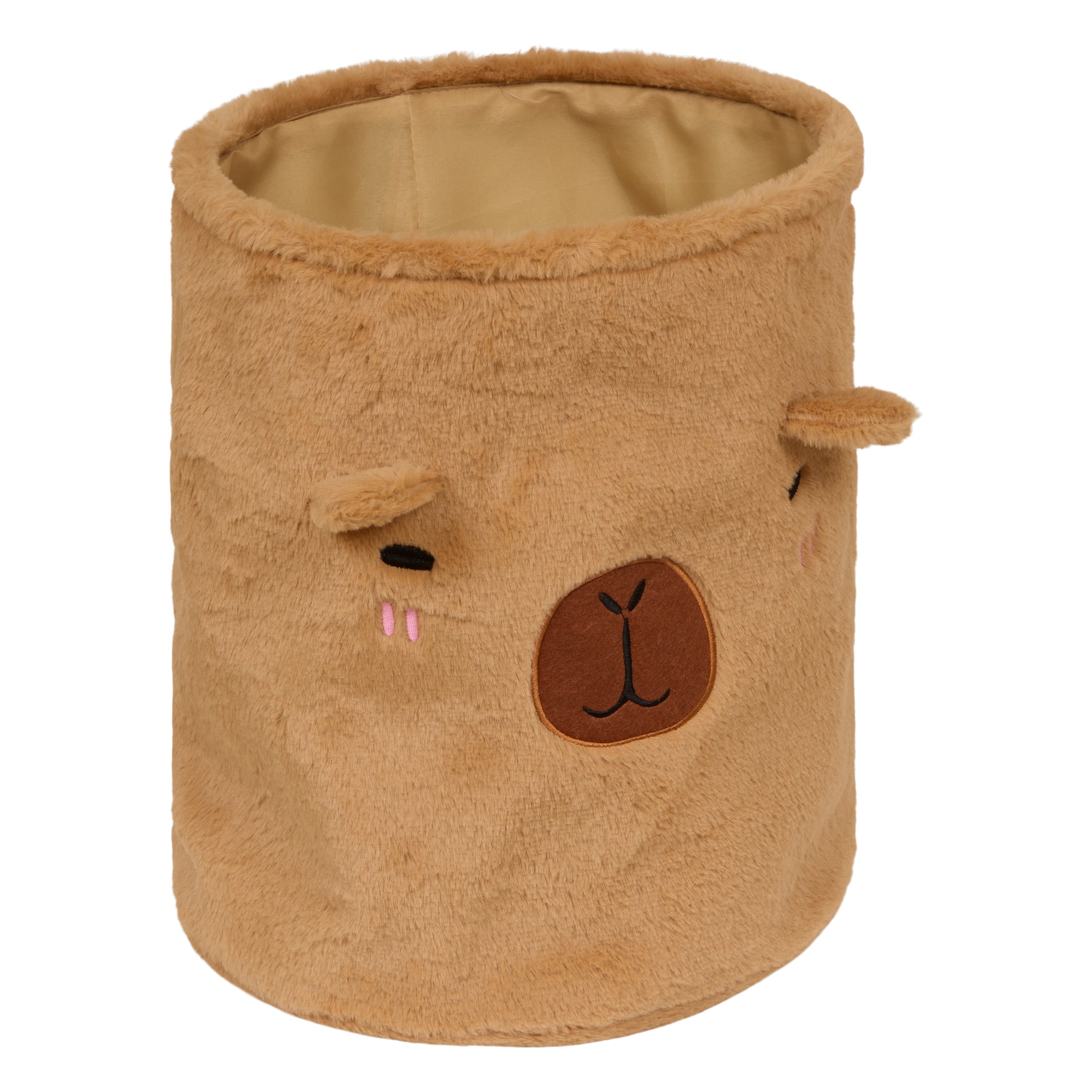 Atmosphera Capybara Foldable Basket - Storage - Ø35xH40cm - Brown