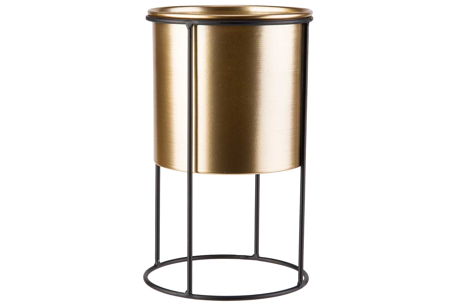 Cosy & Trendy Bloempot/Staander - Ø16xH14cm - Goud