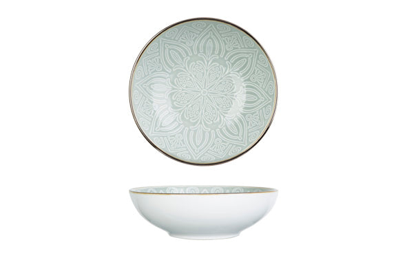 Cosy & Trendy Murano Diep bord - Ø19xH6cm - Groen