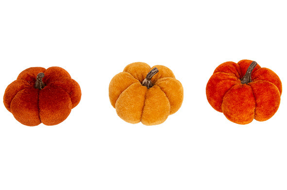 Cosy & Trendy Kerst Decoratie Pompen - Set van 3 stuks - Oranje
