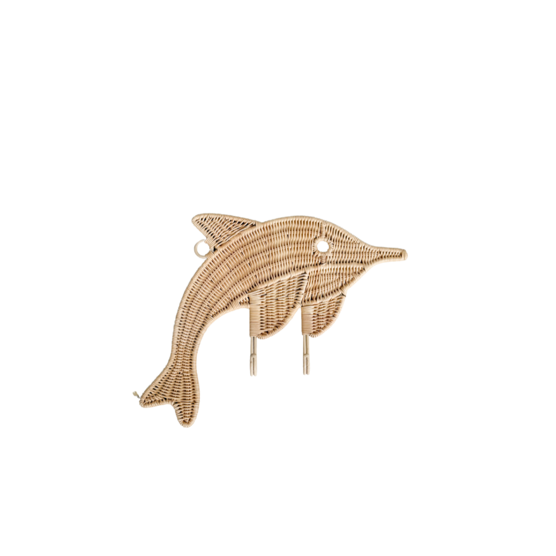 Flip de Dolphin Rattan Wandhaak Small (pré-commande)