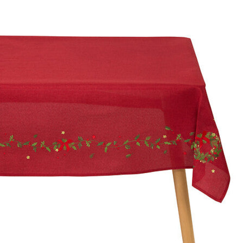 Nappe Lin anti tache - Ronde - Dia 180 cm - Anti tache - Beige
