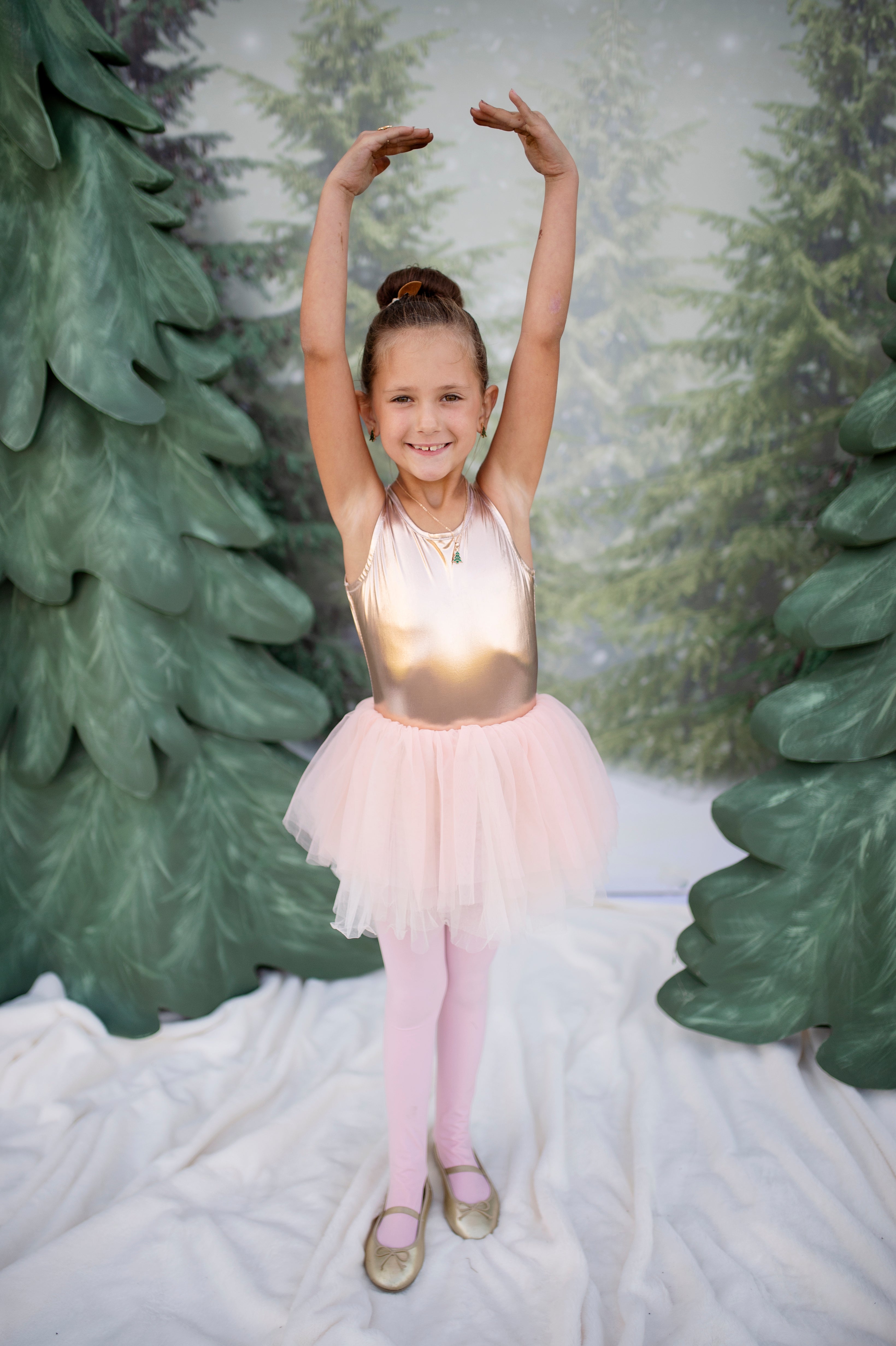 Great Pretenders Verkleedkledij Tutu Ballet jurk - 5/6 jaar - Rose Gold