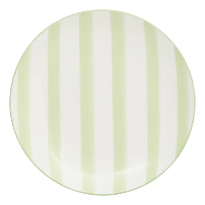 Secret de Gourmet Charlie Plat bord Ø19cm - Set van 6 stuks - Groen/Wit
