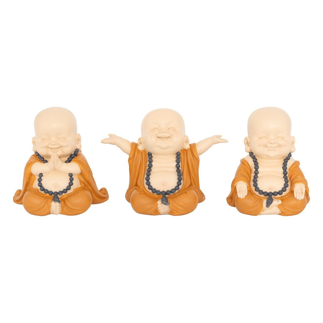 Atmosphera Jil Buddha HEAR SEE and SEE SILENCE figurines - 21 cm high