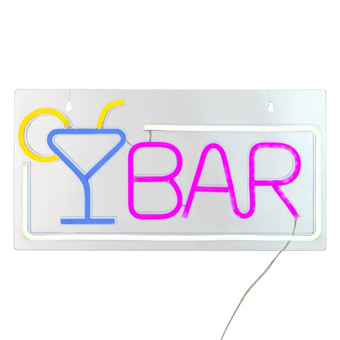 Atmosphera Bar Wandlamp Neon - 42x2x22cm - Multi