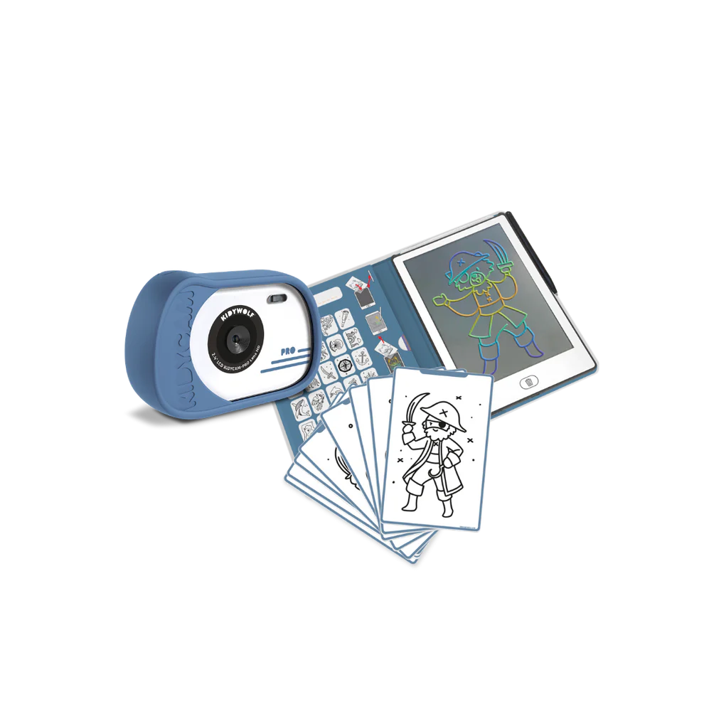 Kidywolf Pack Creative Time - Kidycam + Kidydraw Mini - Blauw