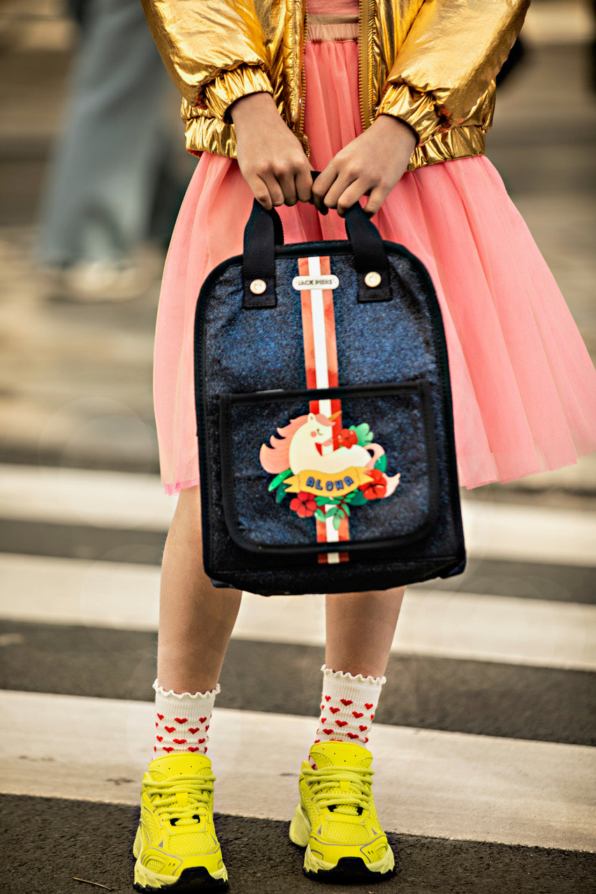 Jack Piers Rugzak/Backpack Berlin Aloha - 36x13x29cm - Blauw