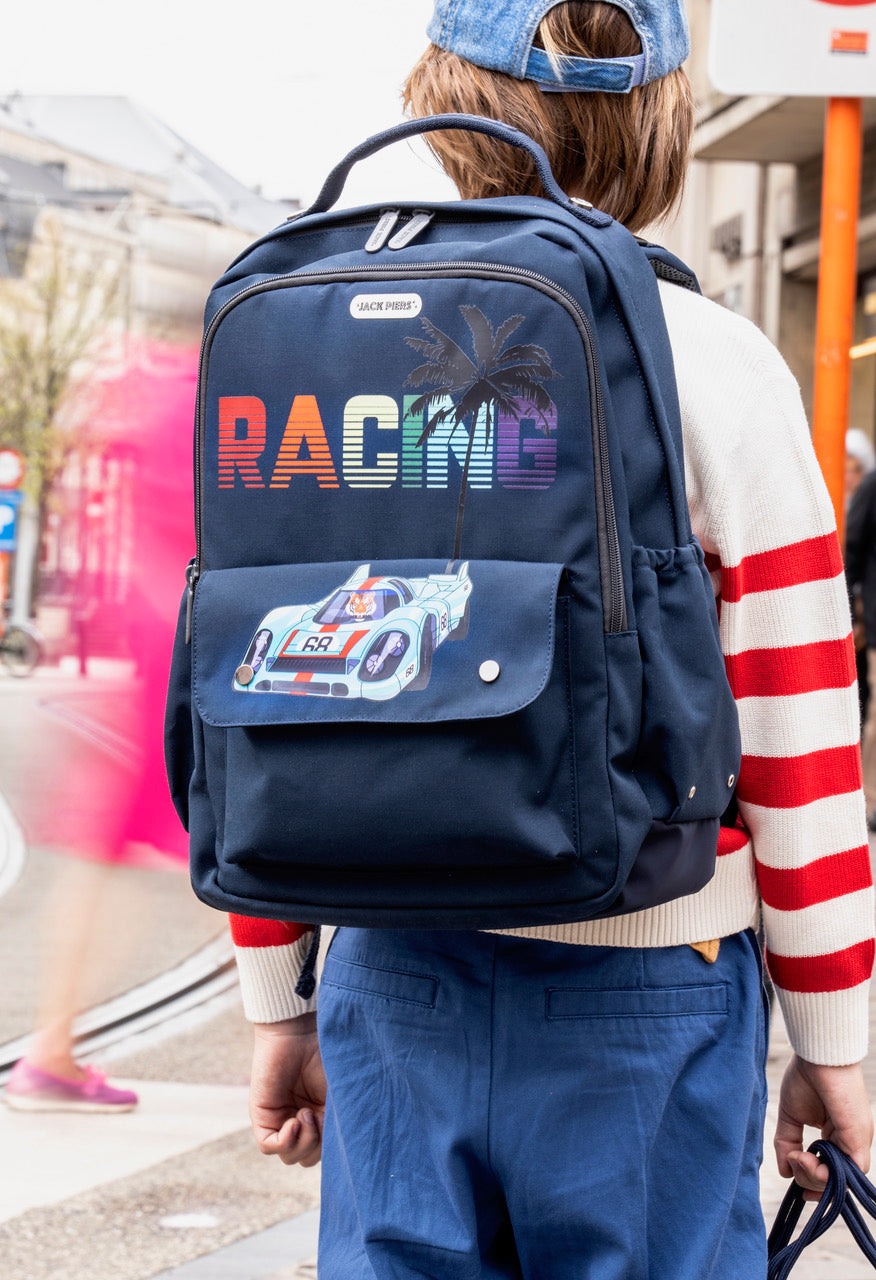 Jack Piers Rugzak/Backpack Berlin Race - 36x13x29cm - Blauw