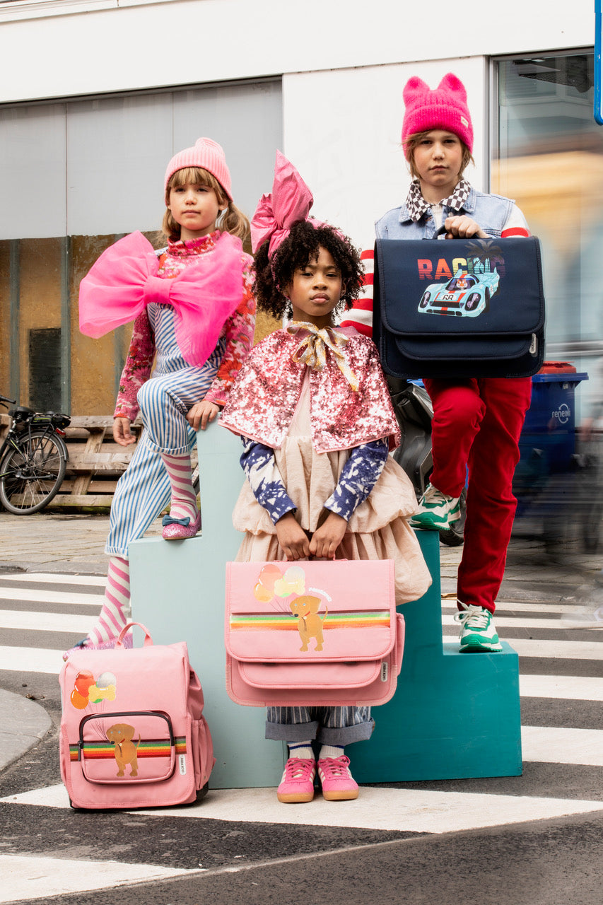 Jack Piers Rugzak/Backpack Berlin Dog - 36x13x29cm - Roze
