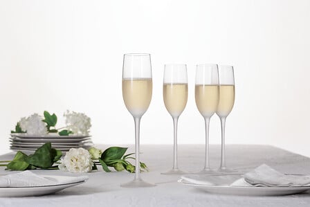 Secret de gourmet Champagneglazen set van 6 - 21cl - Mat