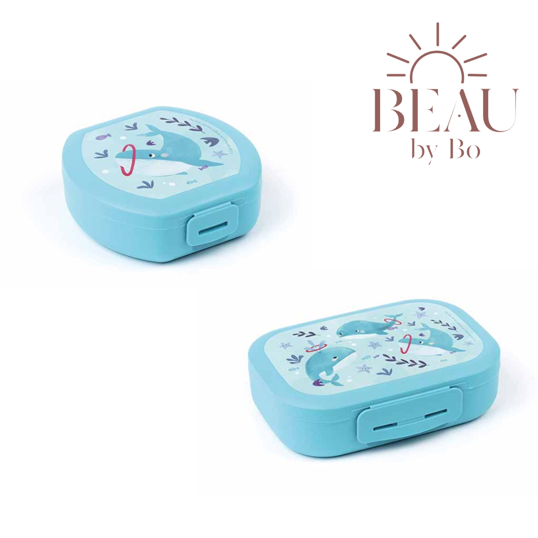BEAU by Bo Cosy & Trendy Back to school set - Snackdoos/Bentobox - Whale