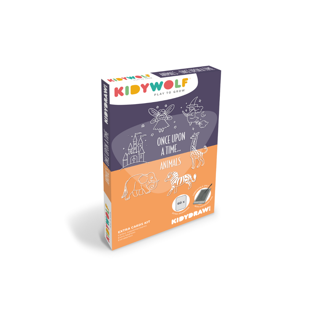 Kidywolf Kidydraw Mini Refill - Once upon a time & Animals - 60 extra kaarten