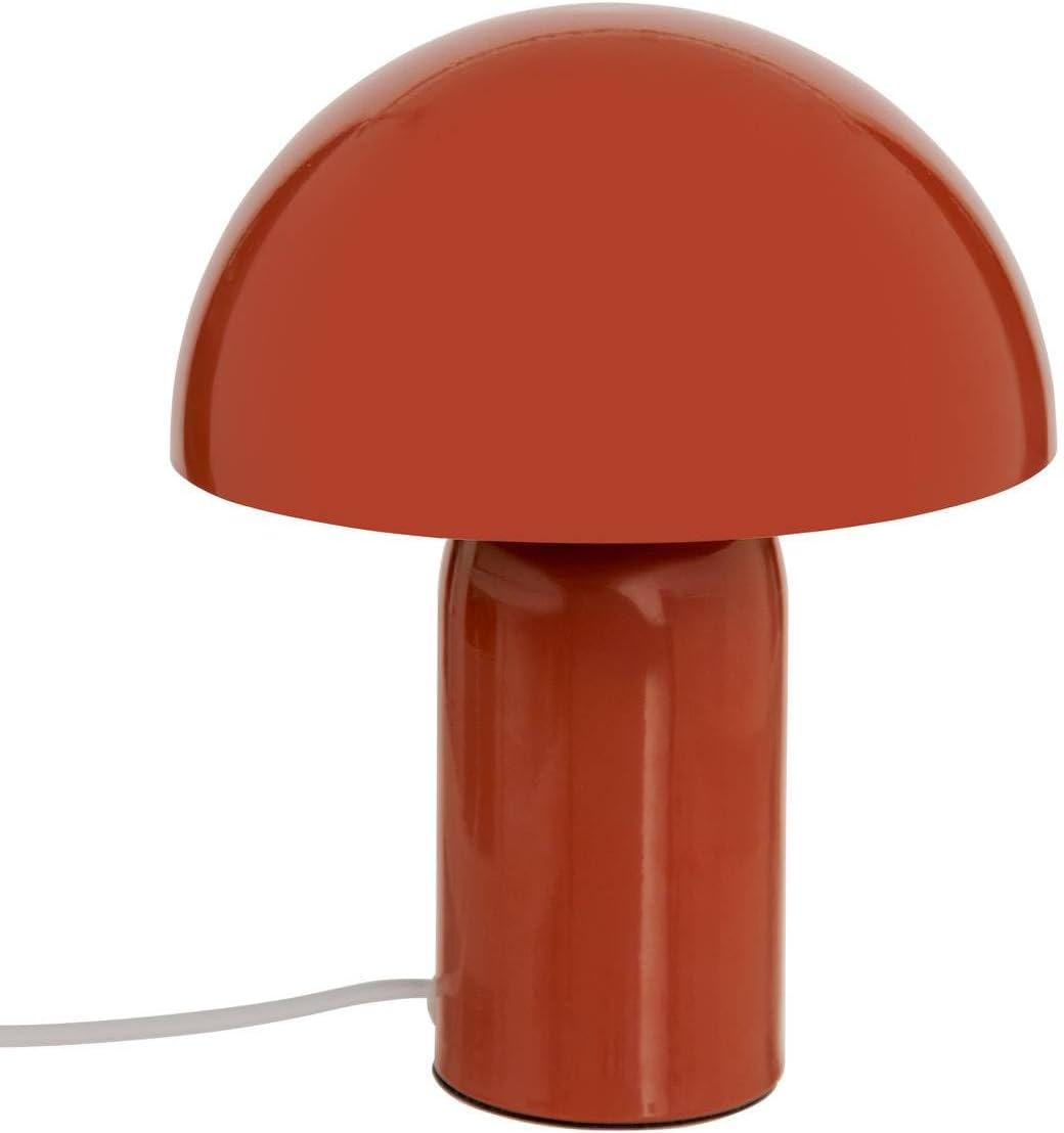Atmosphera Lito Lampe de Table/Lampe Champignon - Ø20xH25cm - Noir