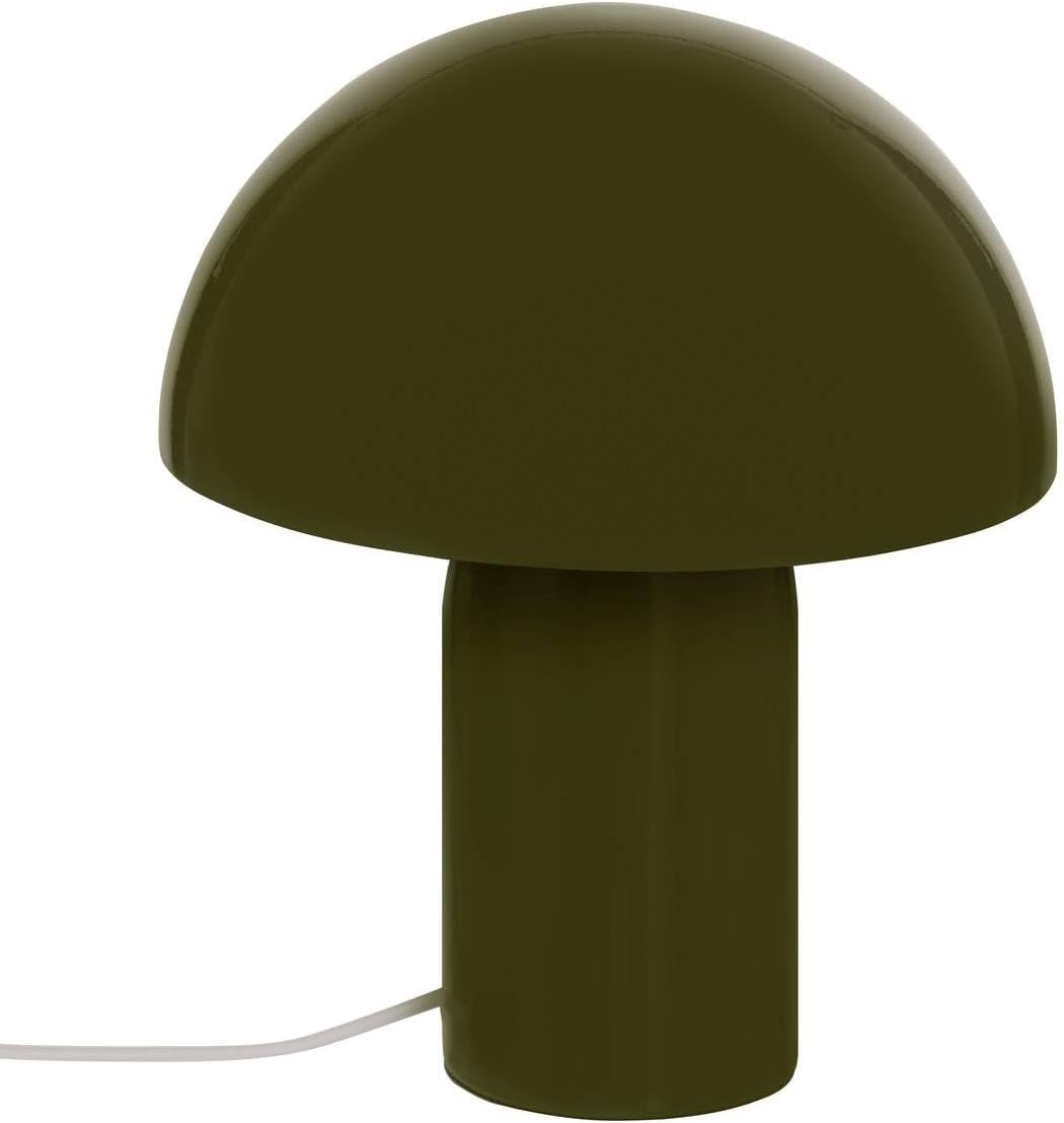 Atmosphera Lito Lampe de Table/Lampe Champignon - Ø20xH25cm - Noir