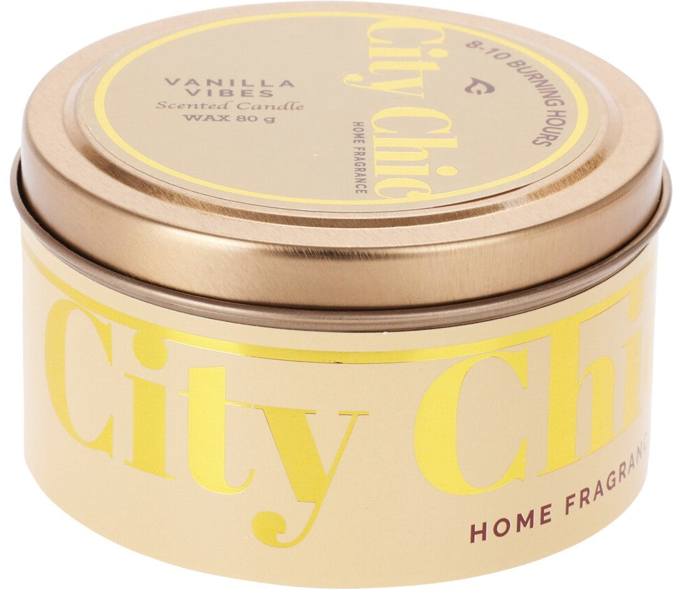Home & Styling Geurkaars - 8-10 uur - Ø8xH5cm - Vanilla Vibes