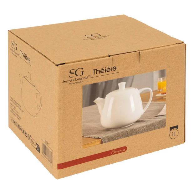 Secret de gourmet - Teapot + cup - Taupe