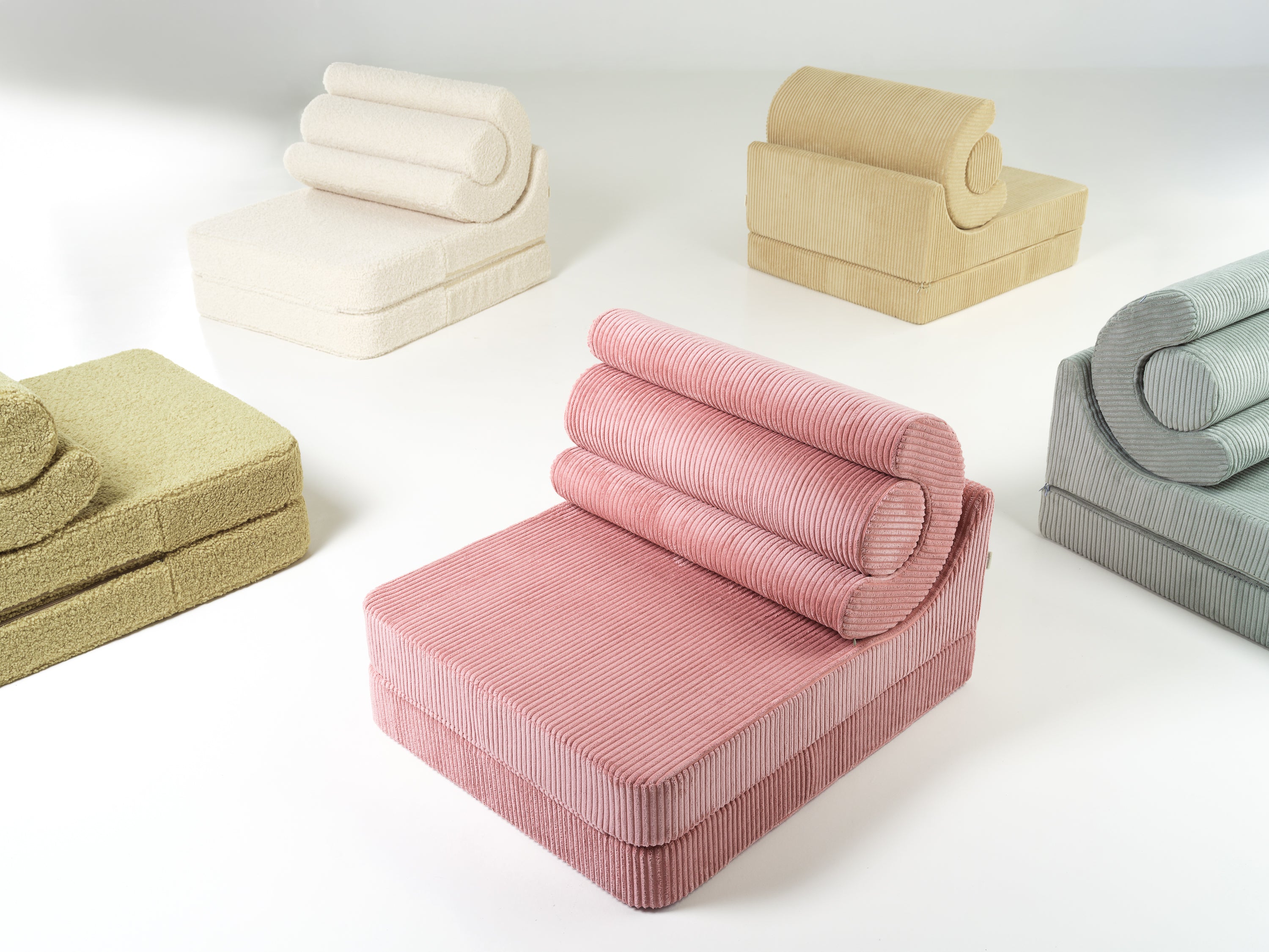 Wigiwama Teddy Cloud Stuhl / Sessel - 60x50x50 cm - Matcha