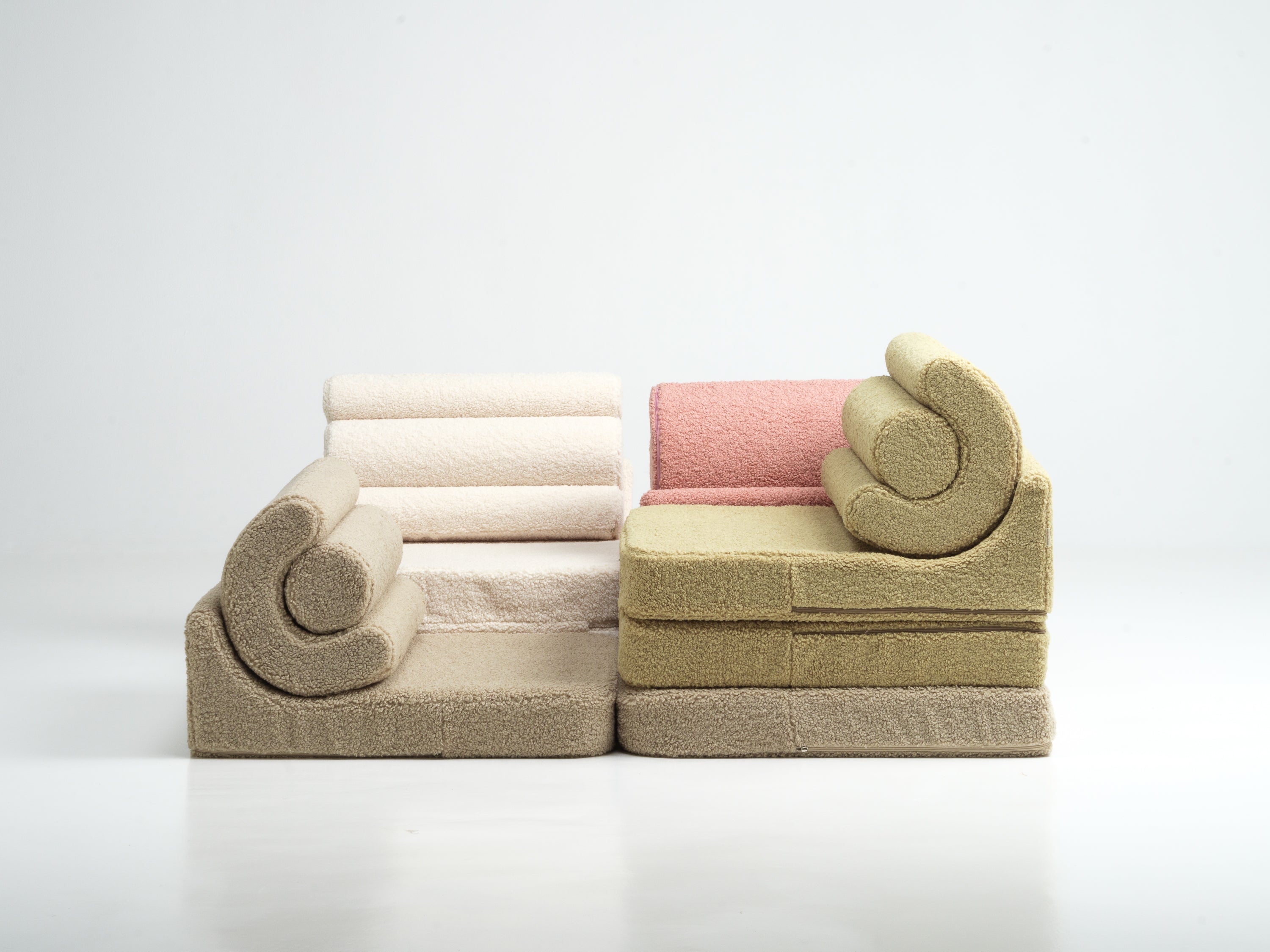 Wigiwama Teddy Cloud Stuhl / Sessel - 60x50x50 cm - Matcha