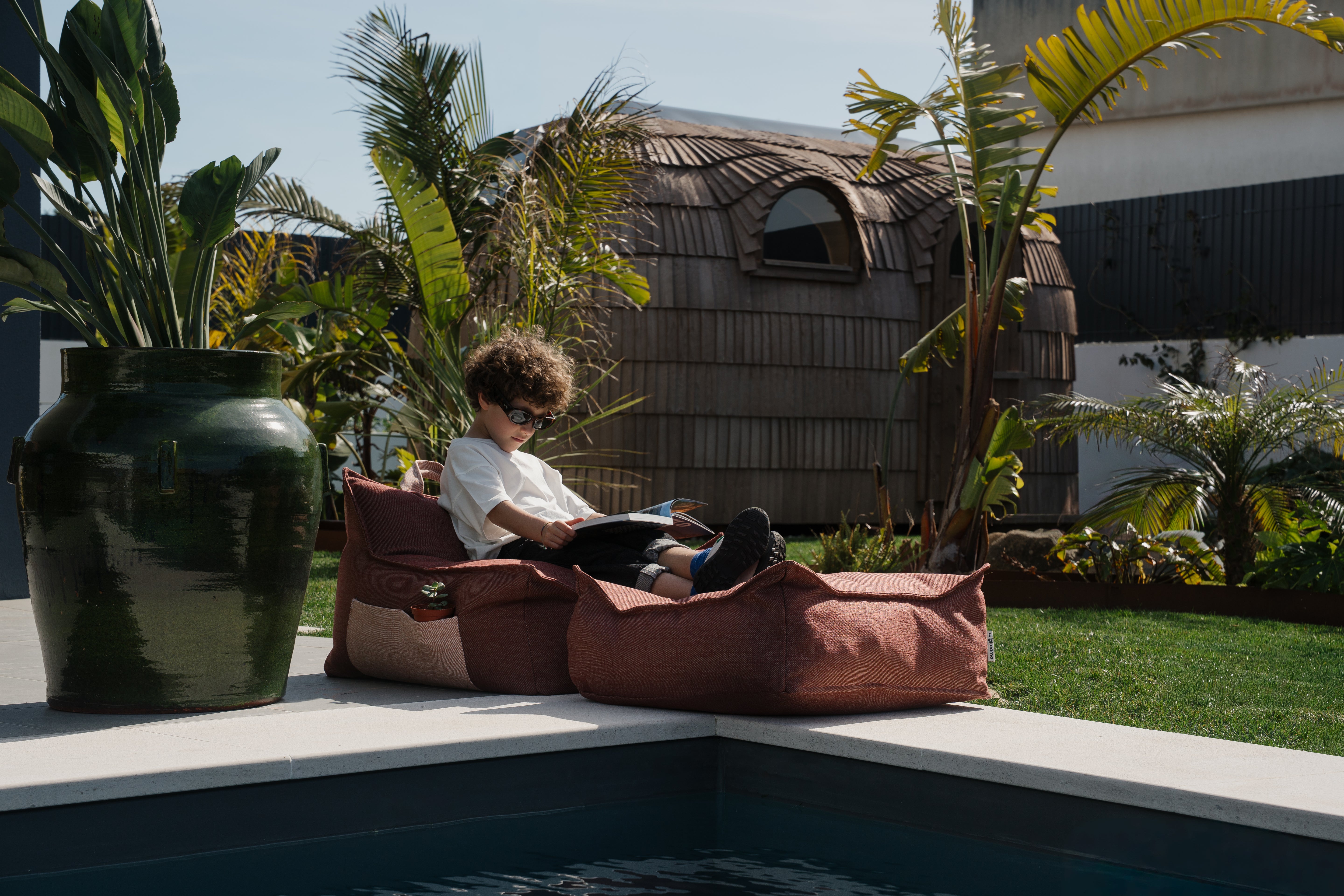Wigiwama Teddy Beanbag Chair / Beanbag - 80x70x50cm - Matcha