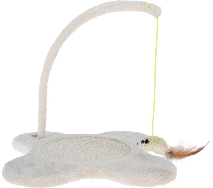 Home & Styling Kattenkrabpaal met Muis - Ø31x4cm - Beige
