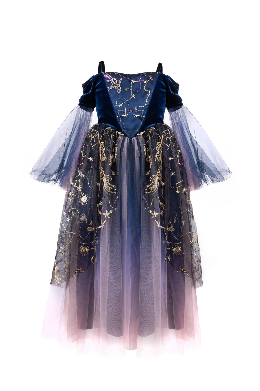 Tolle Pretenders Dress -up -Anspruchsbeschreibung Twilight -Zauberin -Kleid - 6/8 Jahre - schwarz/lila