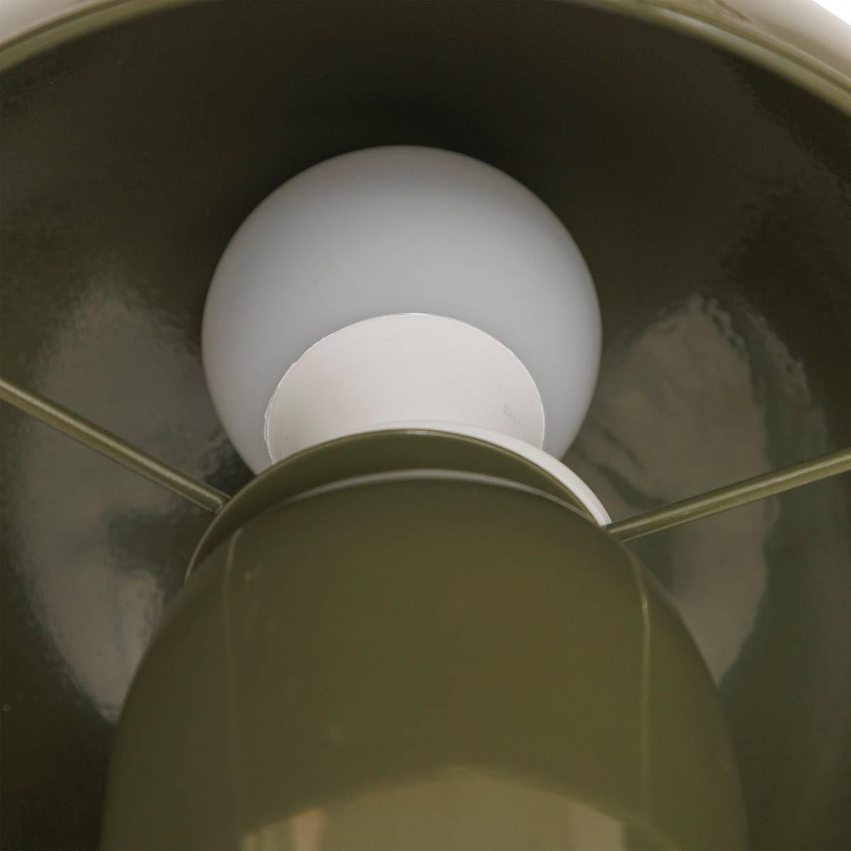 Atmosphera Lito Lampe de Table/Lampe Champignon - Ø20xH25cm - Noir