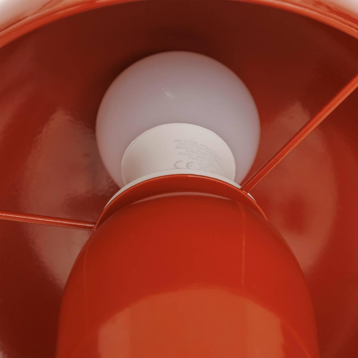 Atmosphera Lito Lampe de Table/Lampe Champignon - Ø20xH25cm - Noir