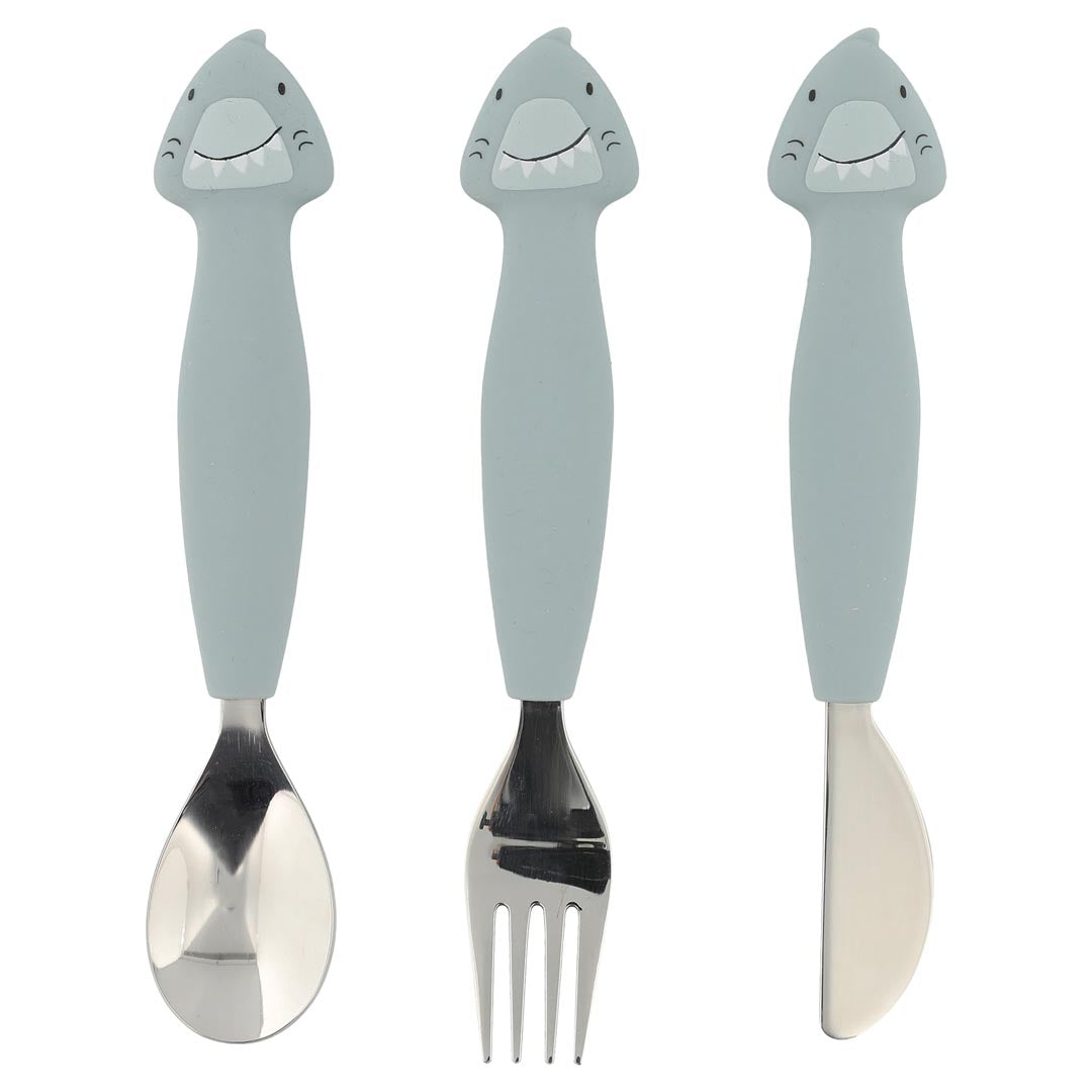 Trixie set repas bébé silicone - Mr Lion - Cuillère x2 - Bol - Assiette - Tasse x2