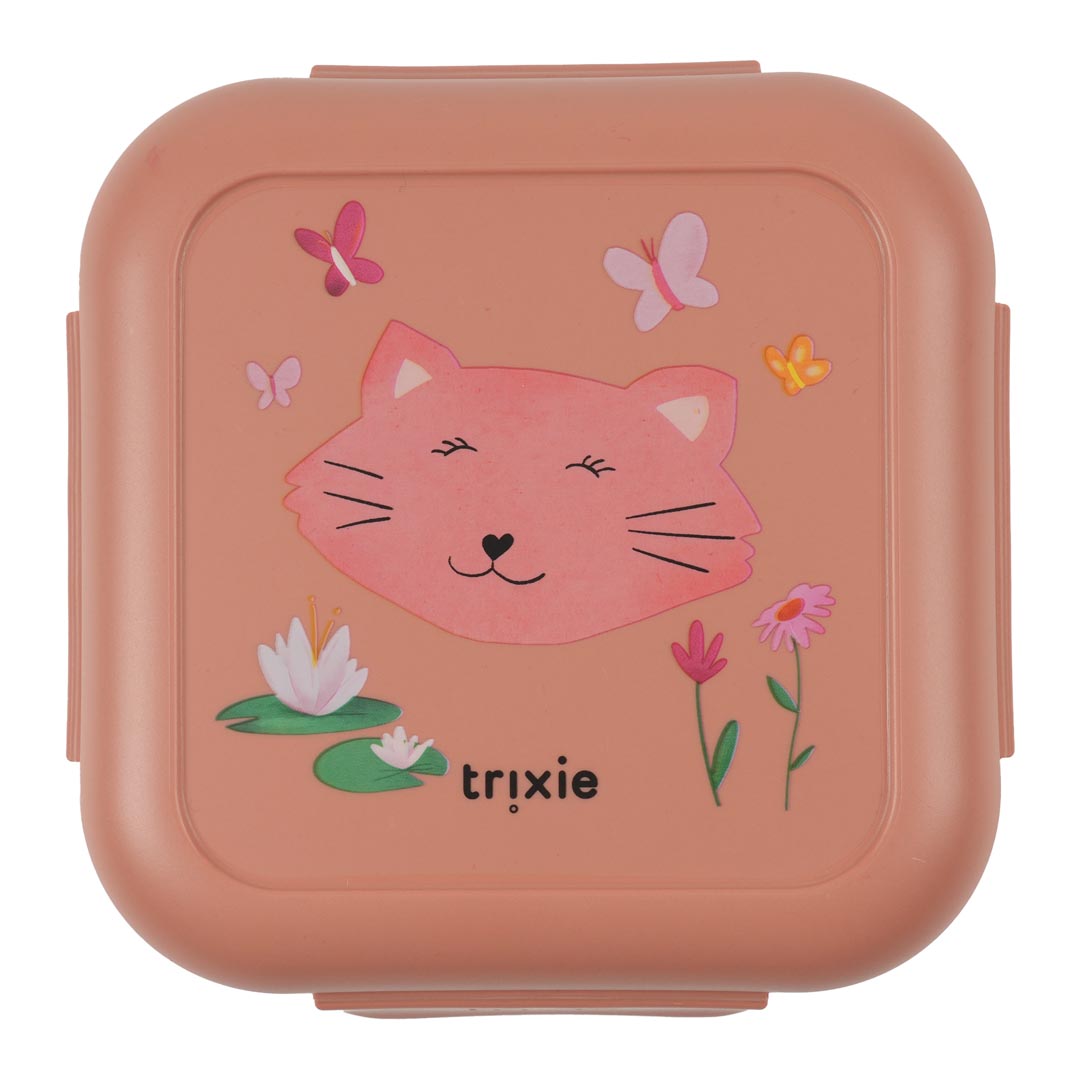 Bundel Trixie Back to School set - Lunchbox/Snackdoos/Drinkfles 500ml - Pathfinder Mrs. Cat