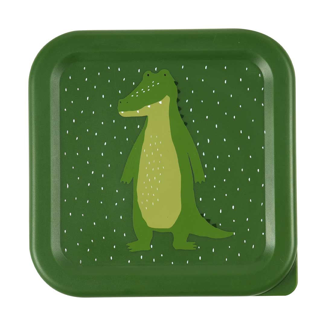 Bundel Trixie Back to School set - Lunchbox/Snackdozen/Drinkfles 500ml - Mr. Alligator