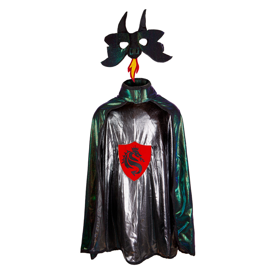 Great Pretenders Verkleedkledij Drakenridder cape met masker - 5/6 jaar - Multi