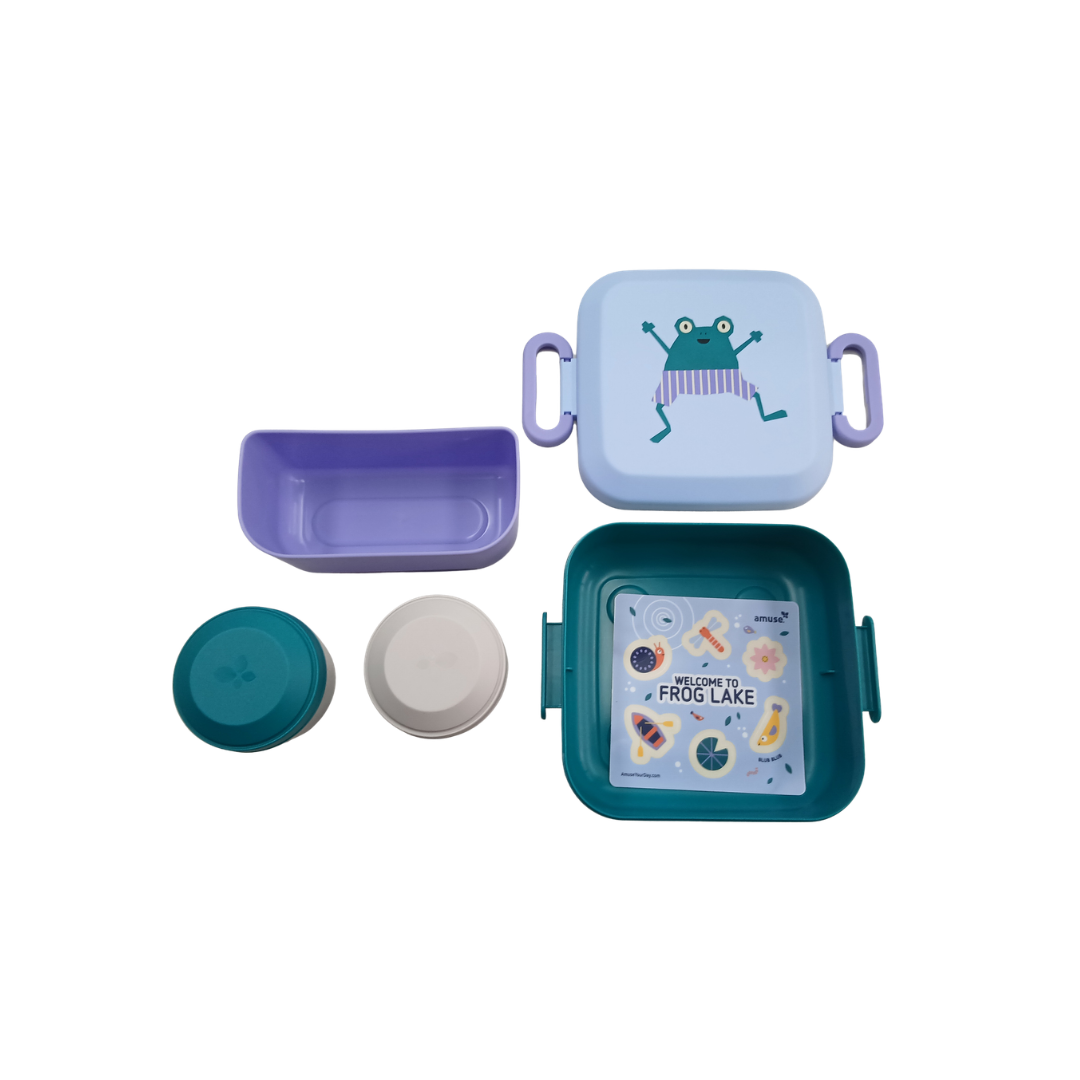 Eine kleine schöne Firma Back to School Set - Trinkflasche XL Edelstahl/Bentobox - Freude
