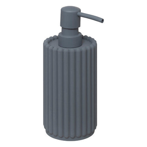 5Five Bonbon Zeeppomp/Zeepdispenser - Geribbeld - 350ml - Grijsblauw