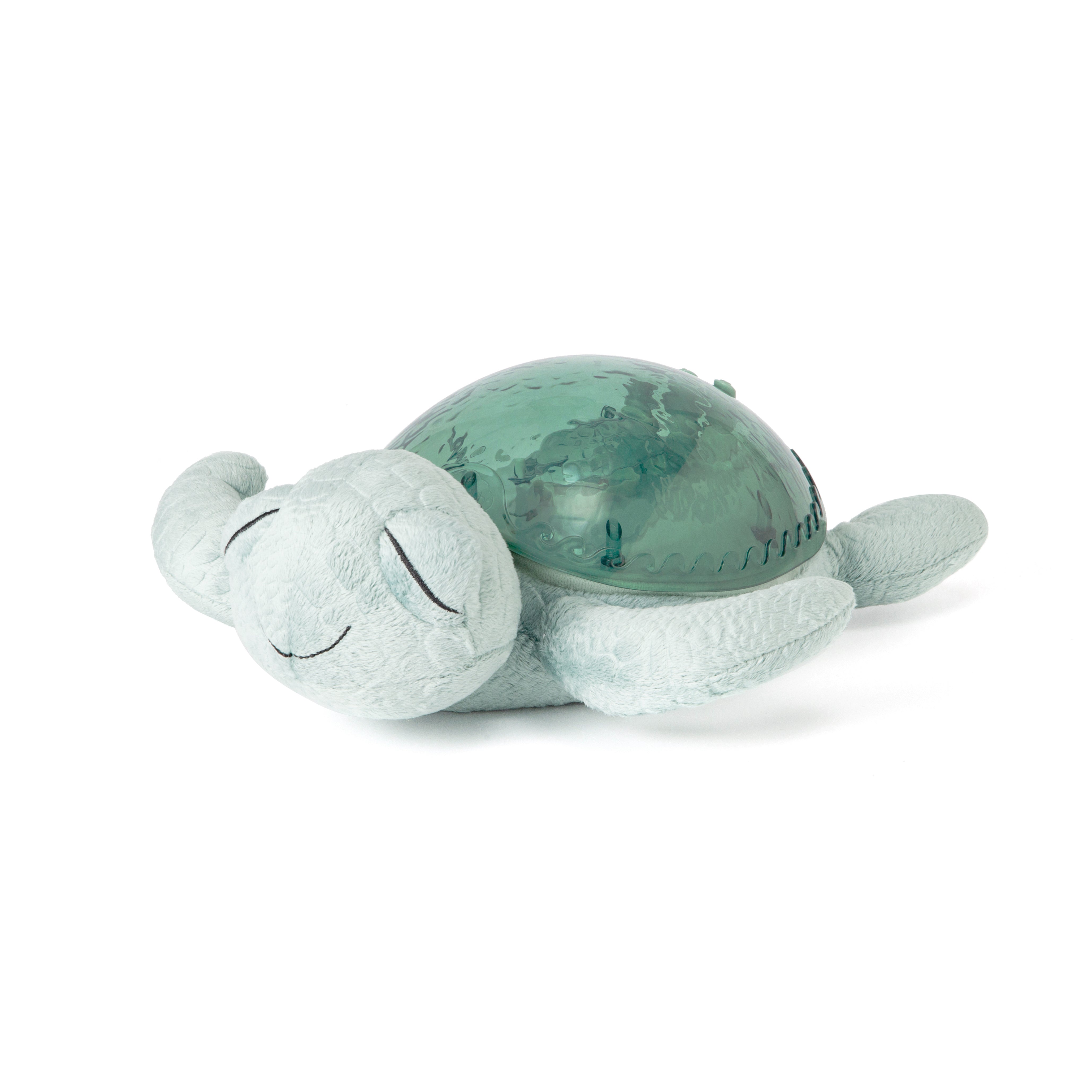 Cloud-B Tranquil Turtle Rustgevende Knuffel met geluiden, projectie - Groen
