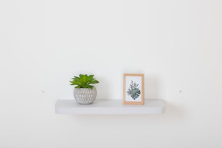 5Five Fixy Afgeronde Wandplank - 60x24x4cm - Wit