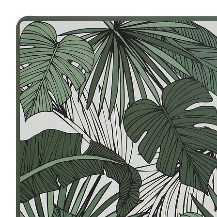 Jungle Placemat set van 4 stuks -  45 x 30 cm - Onderleggers - Wit/Groen