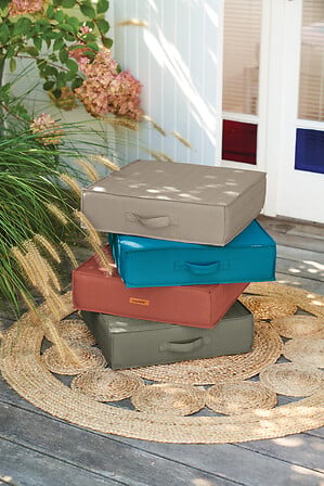 Hespéride Korai Bodenkissen 45x45x12cm - Mahagoni