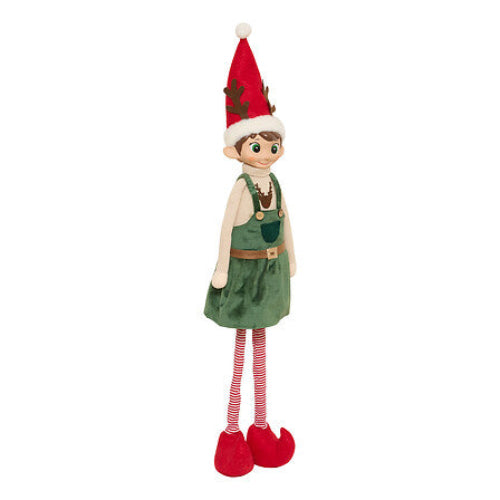 Férérics et bottes de Santa Claus de Noël de HARS - 24x22x55cm - rouge