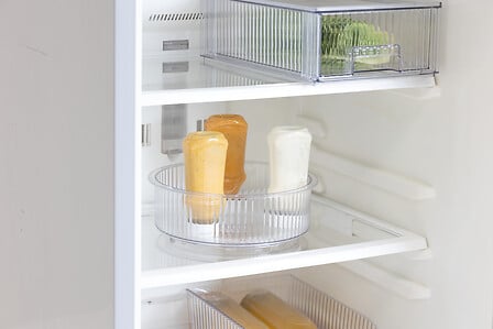 5Five Roterende Plastic Opbergbakje - Ø23xH8cm - Transparant