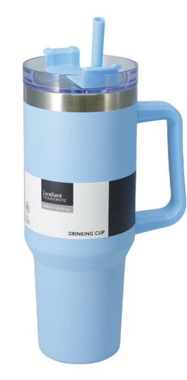 Home & Styling Thermo Drinkbeker 1,2L - Roestvrij - Blauw