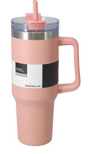 Home & Styling Thermo Drinkbeker 1,2L - Roestvrij - Koraal