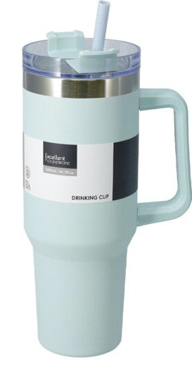 Home & Styling Thermo Drinkbeker 1,2L - Roestvrij - Lichtgroen