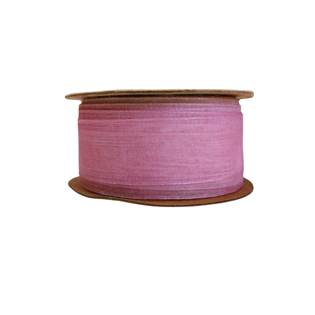 Kerst Lint - Set van 3 stuks - Kerstlint - Cadeauversiering - 3,5x300cm - Roze