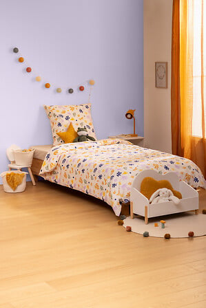 Atmosphera Kids Billie Parure de couette et 1 taie d'oreiller 140x200cm/65x65cm ours