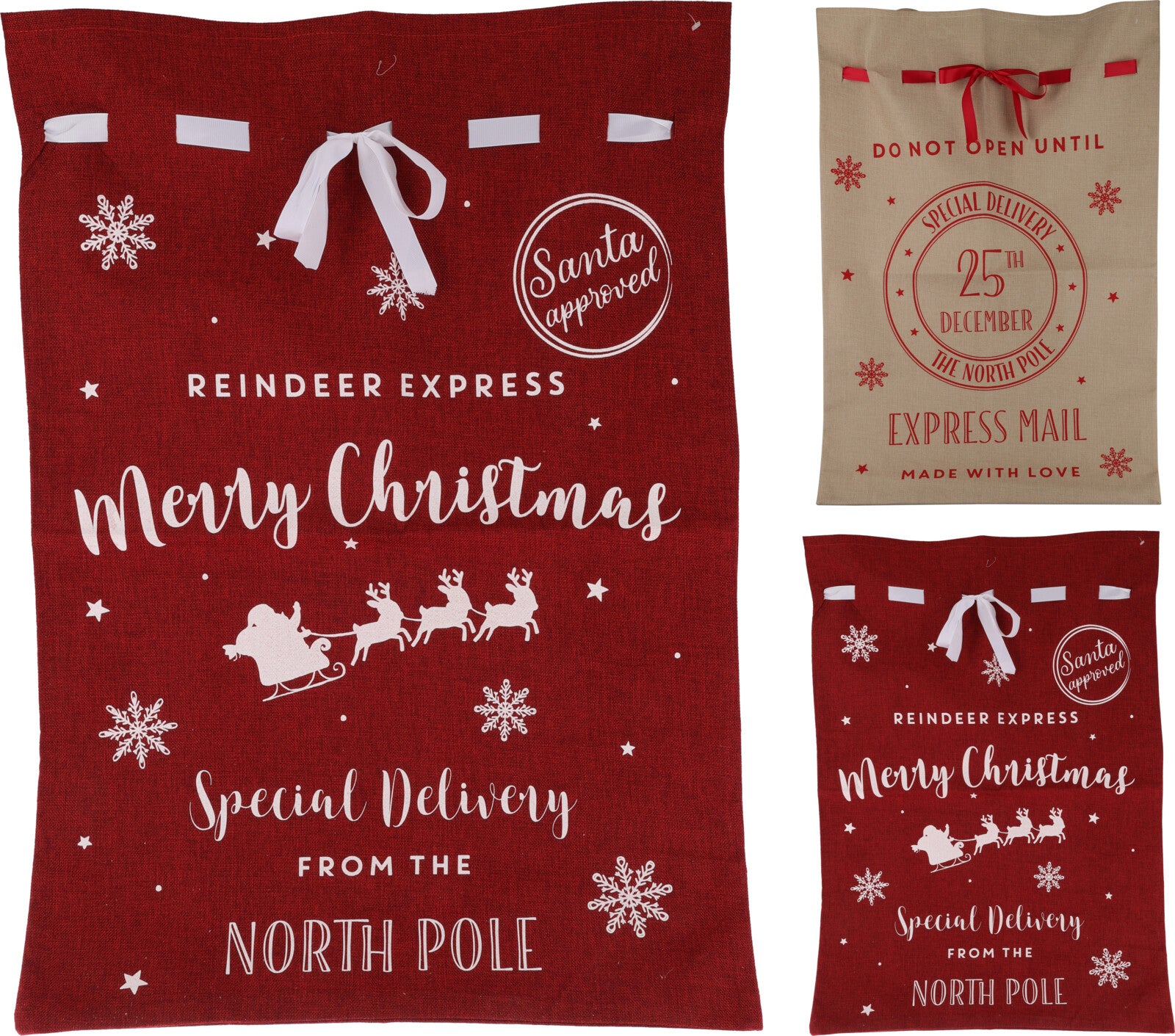 Noël - Sac de Noël en velours - Sac de sport - Hots - 50x70cm - Imprimé Casse-Noisette