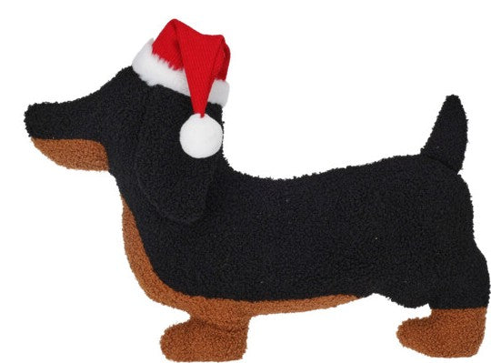 Home & Styling Sierkussen Hondje - 38cm - Zwart
